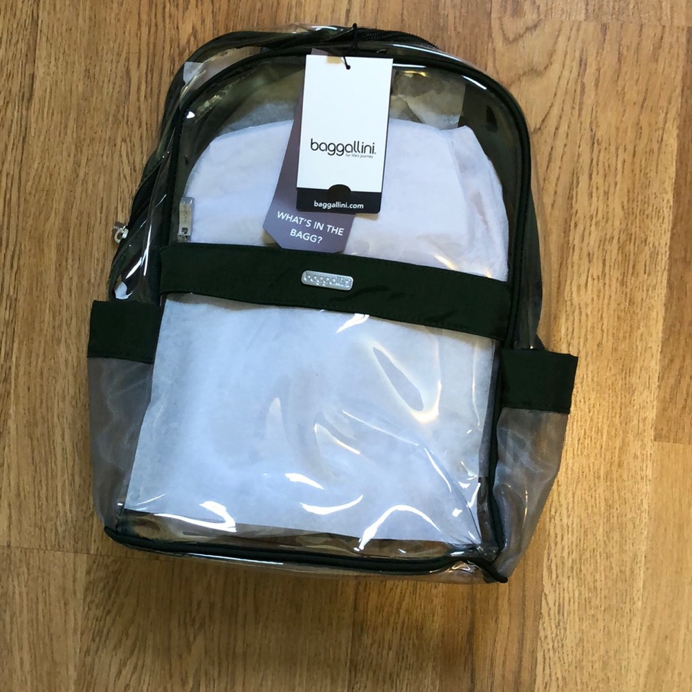 Baggallini Green Clear Backpack
